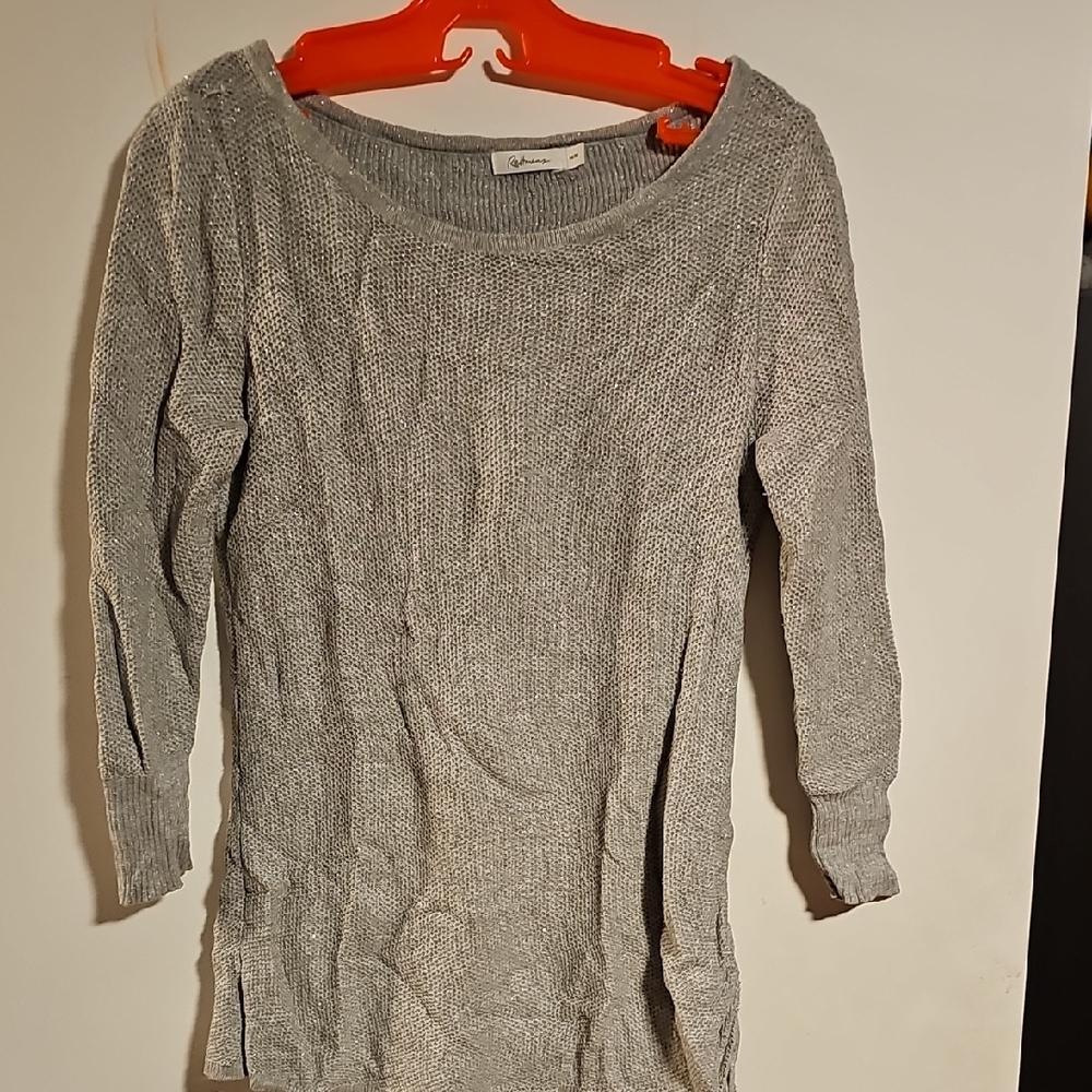 Reitmans Silver Knit Sweater